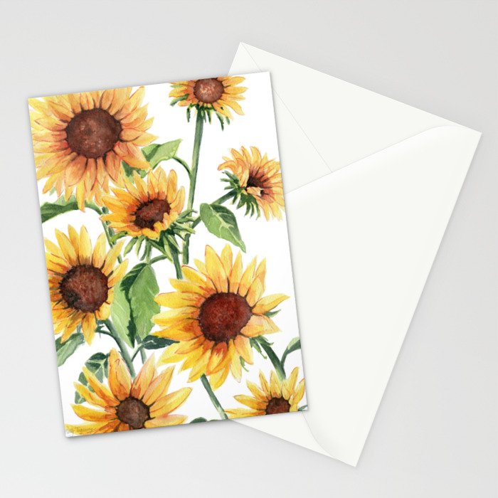 Sunflowers Stationery Card Gallery Image 2