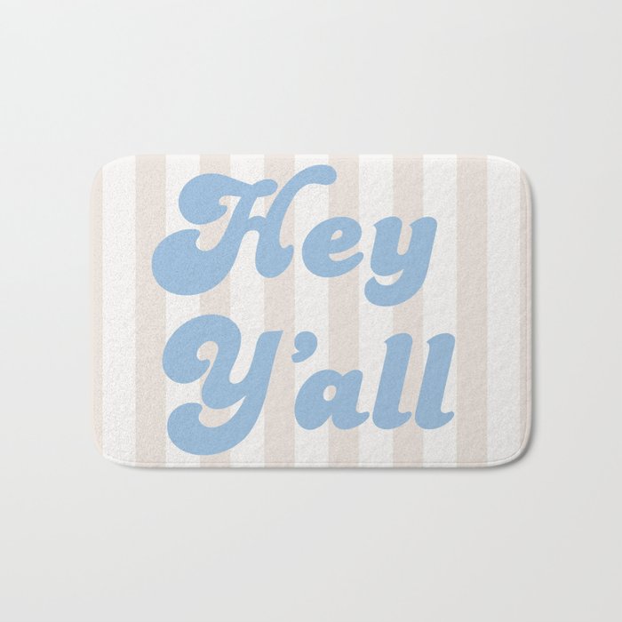 Hey Y'all Coastal Cowgirl Bath Mat Gallery Image 1