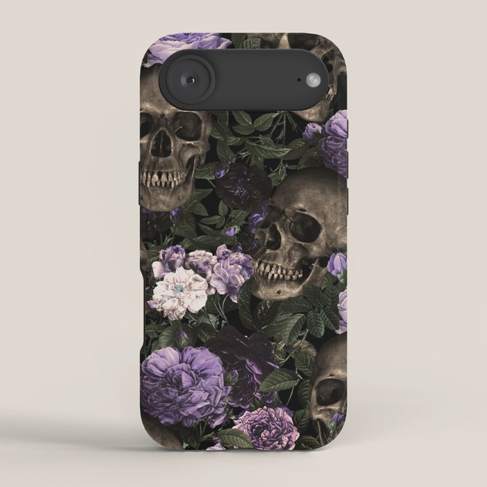Skull and Rose Garden iPhone Case Gallery Image 2