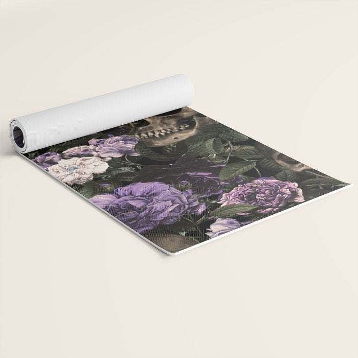 Skull and Rose Garden Yoga Mat Gallery Image 2