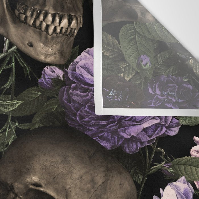 Skull and Rose Garden Wall Tapestry Gallery Image 3