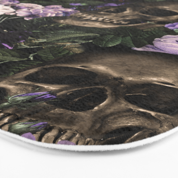 Skull and Rose Garden Bath Mat Gallery Image 3
