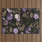 Skull and Rose Garden Outdoor Rug Gallery Image 1