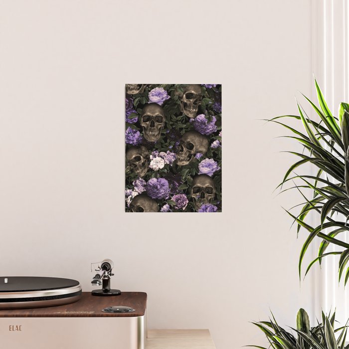 Skull and Rose Garden Poster Gallery Image 2