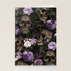 Skull and Rose Garden Stationery Card Gallery Image 2