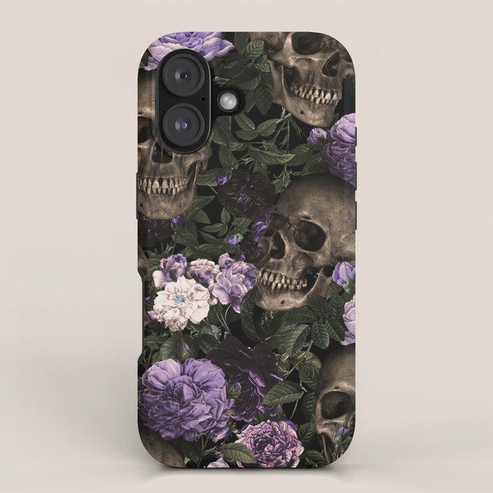 Skull and Rose Garden iPhone Case Gallery Image 1