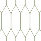 Long Honeycomb Minimalist Geometric Pattern in Sage Green and White Coffee Mug Gallery Image 2