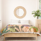 Very Peri plant lady mindful gardening greenhouse jungle | Caroline Bonne Muller Duvet Cover Gallery Image 3