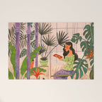 Very Peri plant lady mindful gardening greenhouse jungle | Caroline Bonne Muller Welcome Mat Gallery Image 1