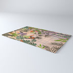 Very Peri plant lady mindful gardening greenhouse jungle | Caroline Bonne Muller Rug Gallery Image 3