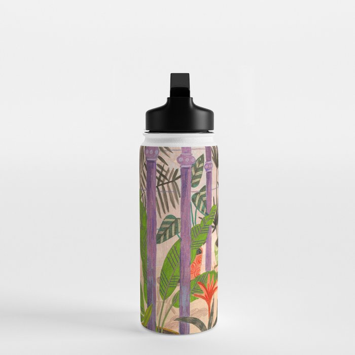 Very Peri plant lady mindful gardening greenhouse jungle | Caroline Bonne Muller Water Bottle Gallery Image 3