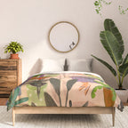 Very Peri plant lady mindful gardening greenhouse jungle | Caroline Bonne Muller Comforter Gallery Image 3