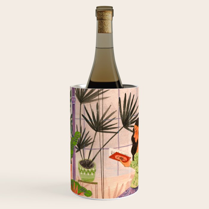 Very Peri plant lady mindful gardening greenhouse jungle | Caroline Bonne Muller Wine Chiller Gallery Image 1