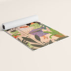 Very Peri plant lady mindful gardening greenhouse jungle | Caroline Bonne Muller Yoga Mat Gallery Image 2