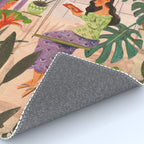 Very Peri plant lady mindful gardening greenhouse jungle | Caroline Bonne Muller Rug Gallery Image 4
