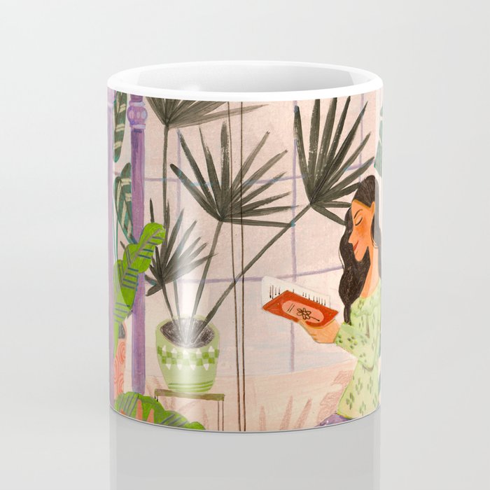 Very Peri plant lady mindful gardening greenhouse jungle | Caroline Bonne Muller Coffee Mug Gallery Image 4