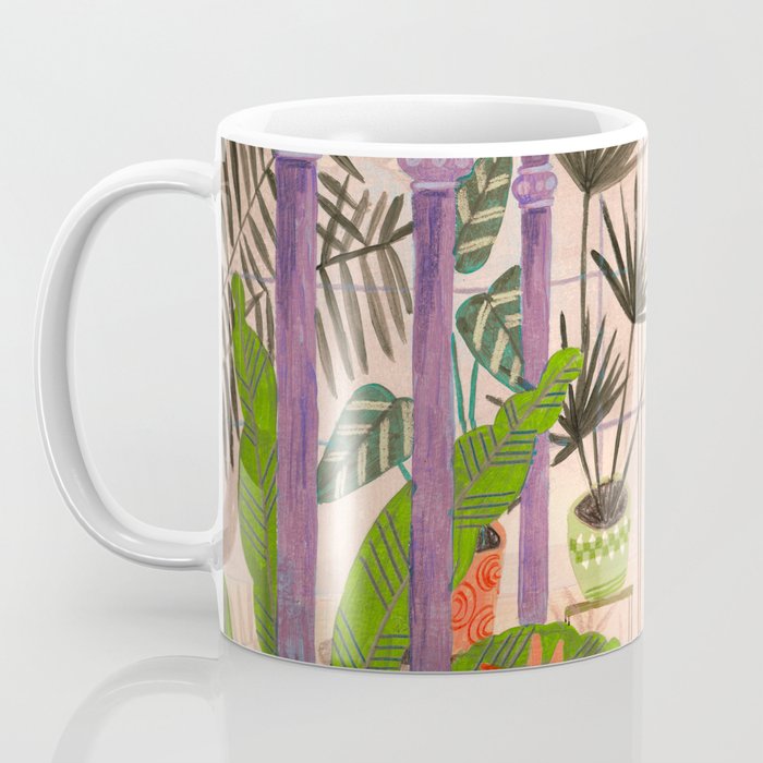 Very Peri plant lady mindful gardening greenhouse jungle | Caroline Bonne Muller Coffee Mug Gallery Image 3