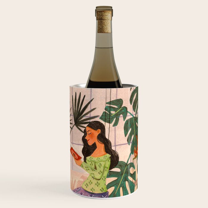 Very Peri plant lady mindful gardening greenhouse jungle | Caroline Bonne Muller Wine Chiller Gallery Image 3