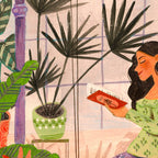Very Peri plant lady mindful gardening greenhouse jungle | Caroline Bonne Muller Coffee Mug Gallery Image 2