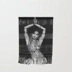 Jazz Age Josephine Baker in Folies Bergère Bananas Costume black and white photography Wall Hanging Gallery Image 1