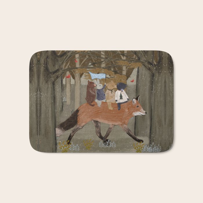 the amber fox Bath Mat Gallery Image 1