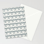 Vintage Bows XII Blue Sage Stationery Card Gallery Image 2