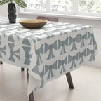Vintage Bows XII Blue Sage Tablecloth Gallery Image 3