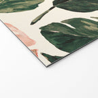 Leaf green and pink Welcome Mat Gallery Image 2