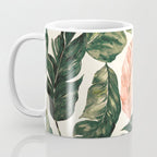 Leaf green and pink Coffee Mug Gallery Image 3