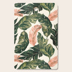 Leaf green and pink Cutting Board Gallery Image 1