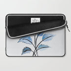 Blue leaves Laptop Sleeve Gallery Image 2