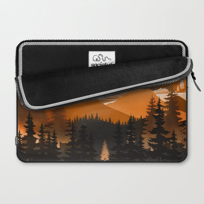 Sunshine over the peaceful mountainside Laptop Sleeve Gallery Image 2