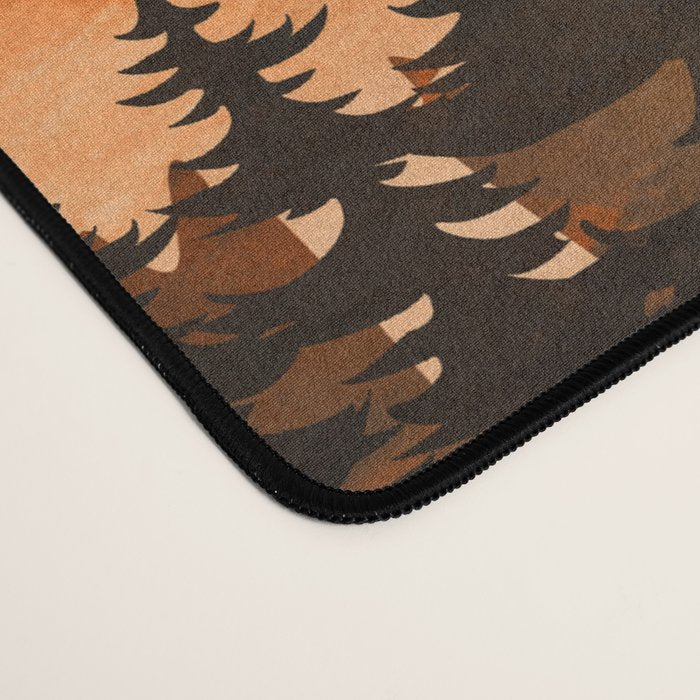 Sunshine over the peaceful mountainside Desk Mat Gallery Image 4
