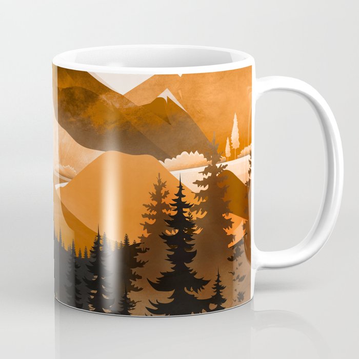 Sunshine over the peaceful mountainside Coffee Mug Gallery Image 1