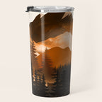 Sunshine over the peaceful mountainside Travel Mug Gallery Image 3