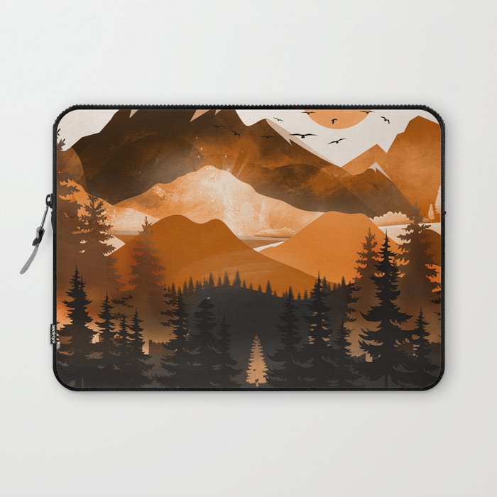 Sunshine over the peaceful mountainside Laptop Sleeve Gallery Image 1