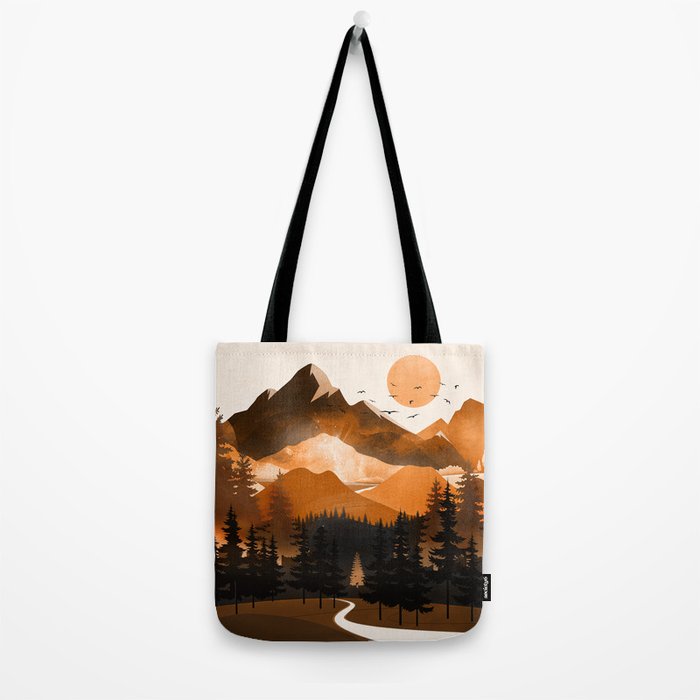 Sunshine over the peaceful mountainside Tote Bag Gallery Image 2