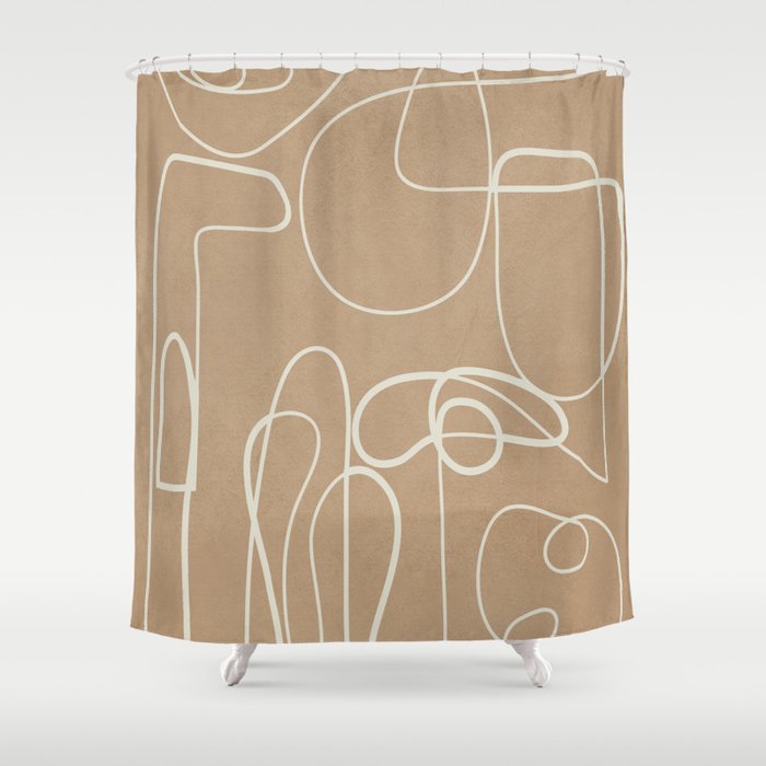 Lines in Space 3 Shower Curtain Gallery Image 1