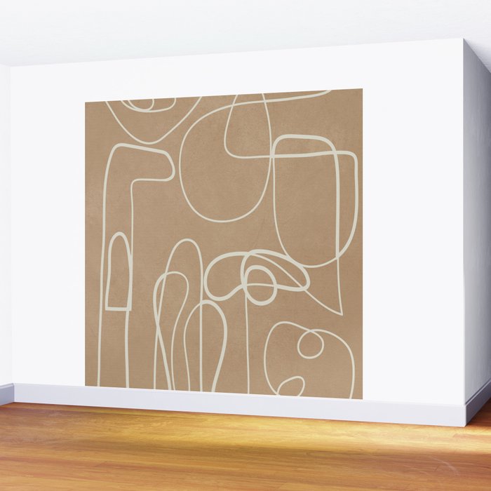 Lines in Space 3 Wall Mural Gallery Image 2