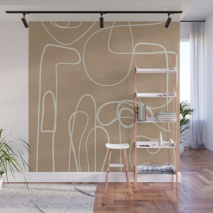 Lines in Space 3 Wall Mural Gallery Image 1