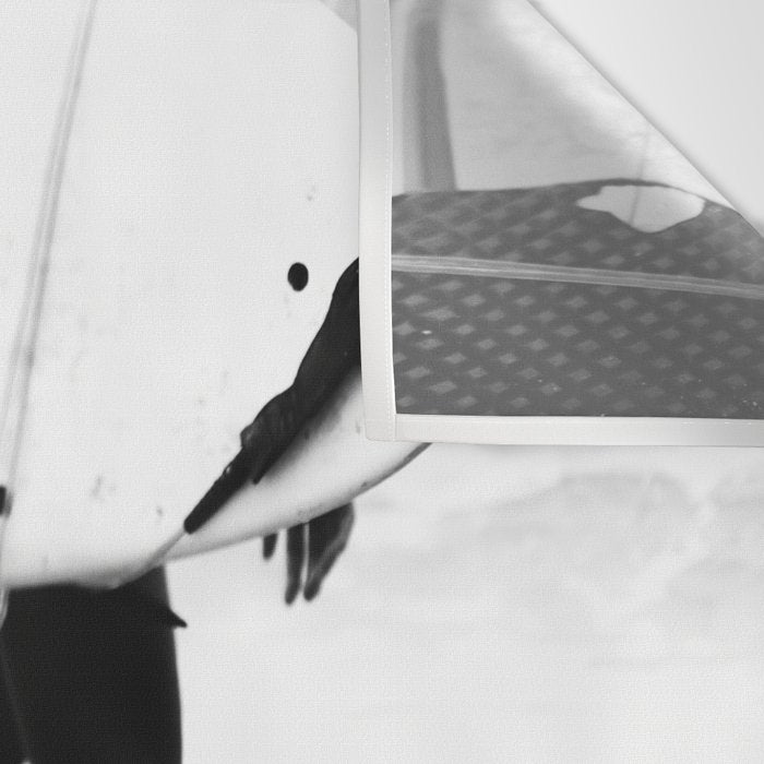 Catch a Wave Print - abstract black white surf board photography - Cool Surfers Print - Beach Decor Wall Tapestry Gallery Image 3