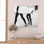 Catch a Wave Print - abstract black white surf board photography - Cool Surfers Print - Beach Decor Wall Tapestry Gallery Image 2