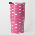 Tiny Submarines - Bright Pink Travel Mug Gallery Image 3