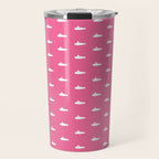 Tiny Submarines - Bright Pink Travel Mug Gallery Image 1