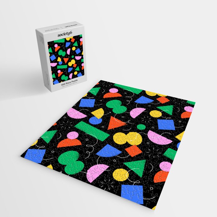 Colorful abstract geometric shape art pattern Jigsaw Puzzle Gallery Image 2