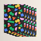 Colorful abstract geometric shape art pattern Wrapping Paper Gallery Image 3