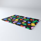 Colorful abstract geometric shape art pattern Rug Gallery Image 3