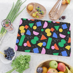 Colorful abstract geometric shape art pattern Cutting Board Gallery Image 2