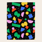 Colorful abstract geometric shape art pattern Poster Gallery Image 4