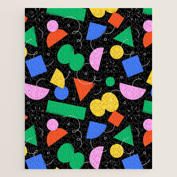Colorful abstract geometric shape art pattern Jigsaw Puzzle Gallery Image 1